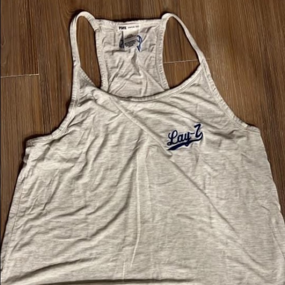 PINK Grey “Lazy” Tank